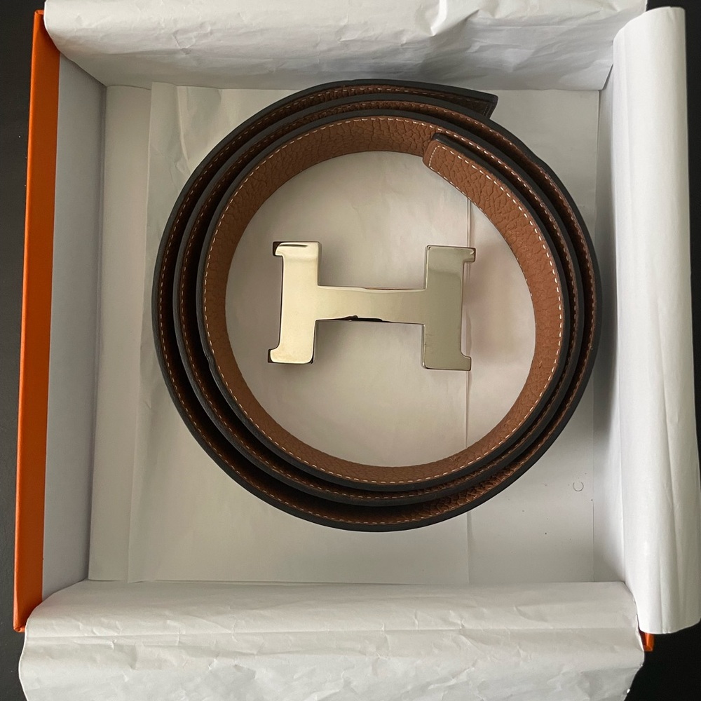 ** SOLD ** Hermes Constance belt buckle & Reversible leather strap 38mm 110/44